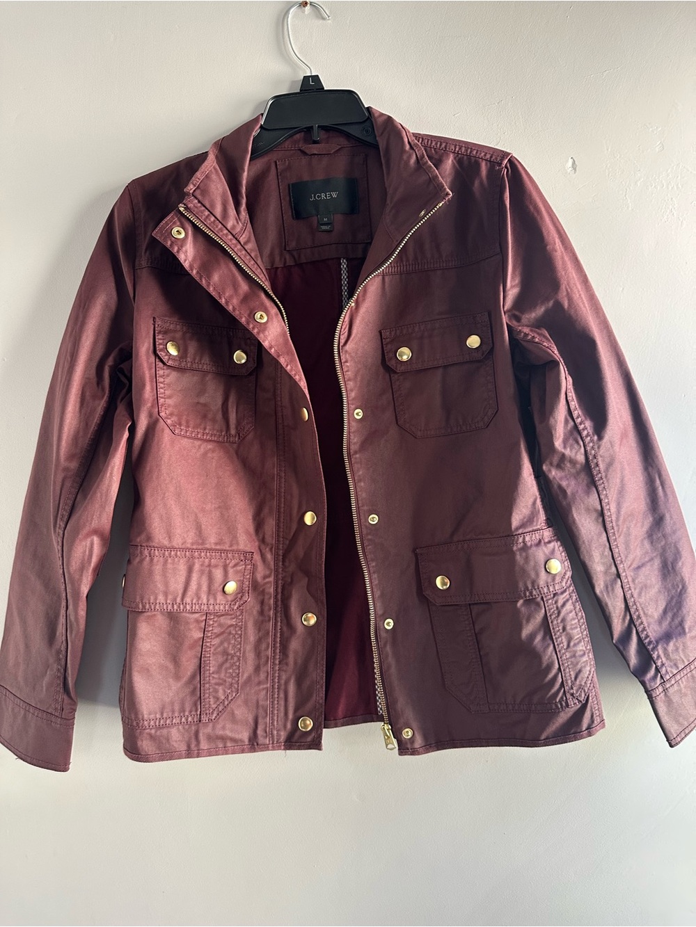 J. Crew Women's Burgundy Utility Jacket